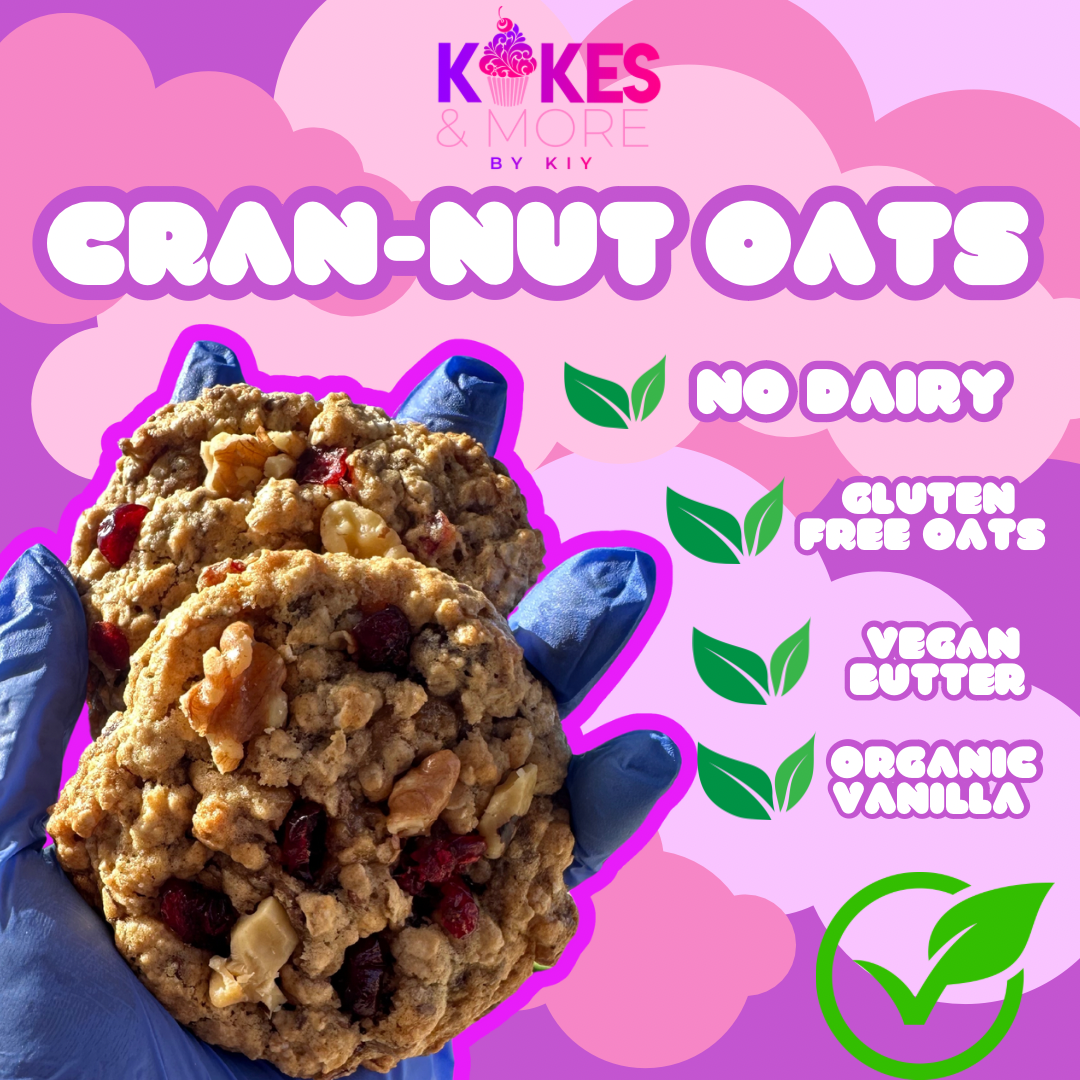 Cran-Nut Oats Cookie (Vegan)