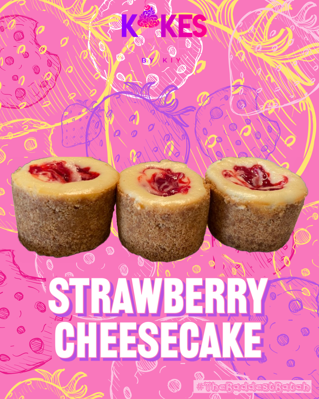 Strawberry Cheesecake Bites