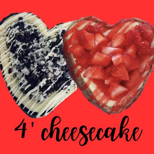 4" Heart Shaped Cheesecake