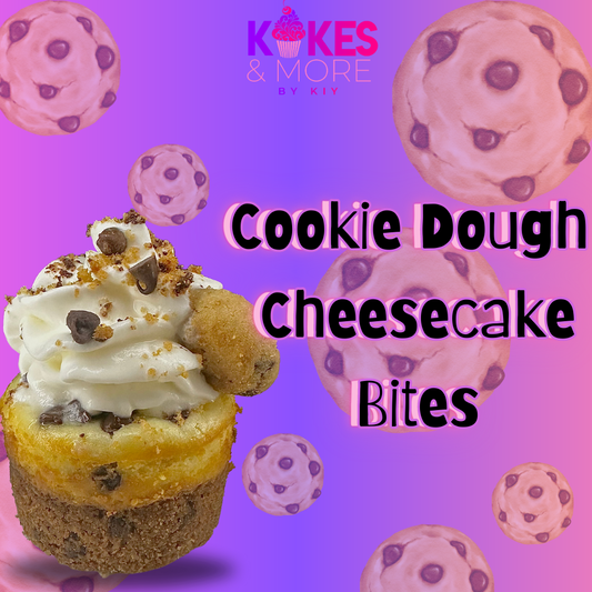 "Cookie Dough" cheesecake bites