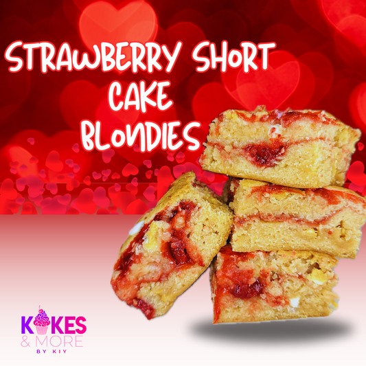 Strawberry Short Cake Blondies